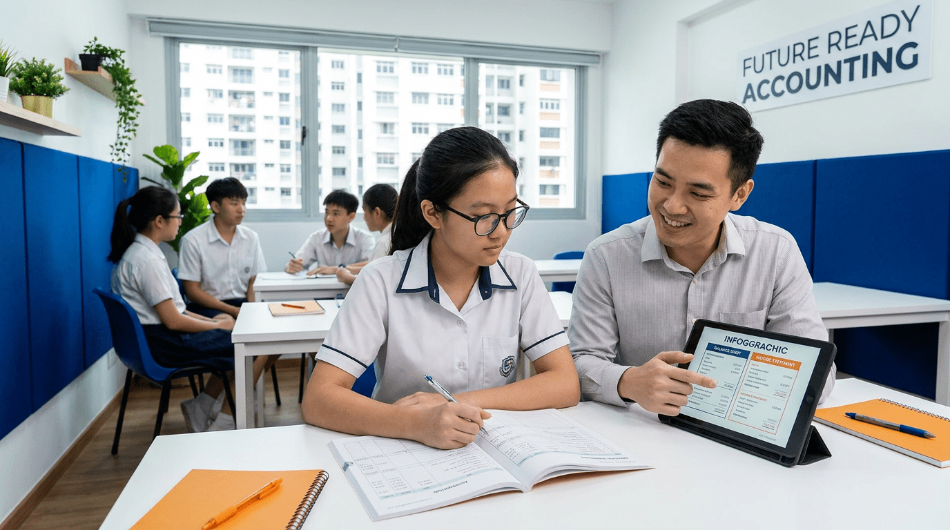 Course focused student studies accounting with tutor in m 1778209460