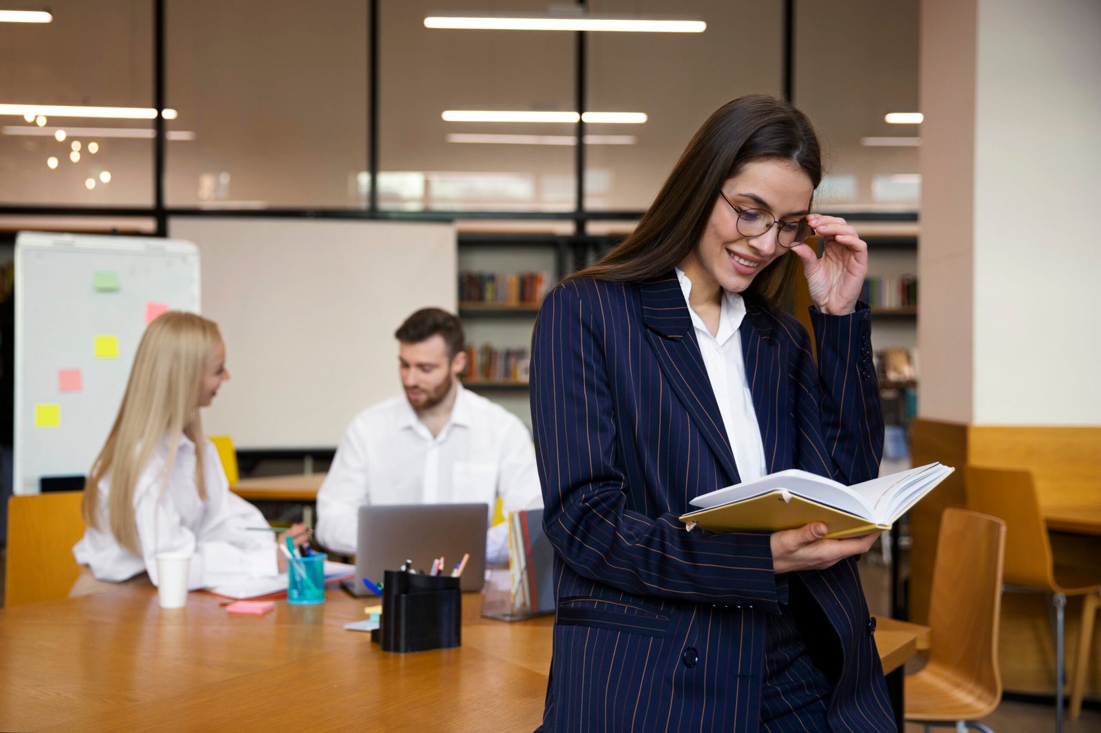 close up young business person doing internship